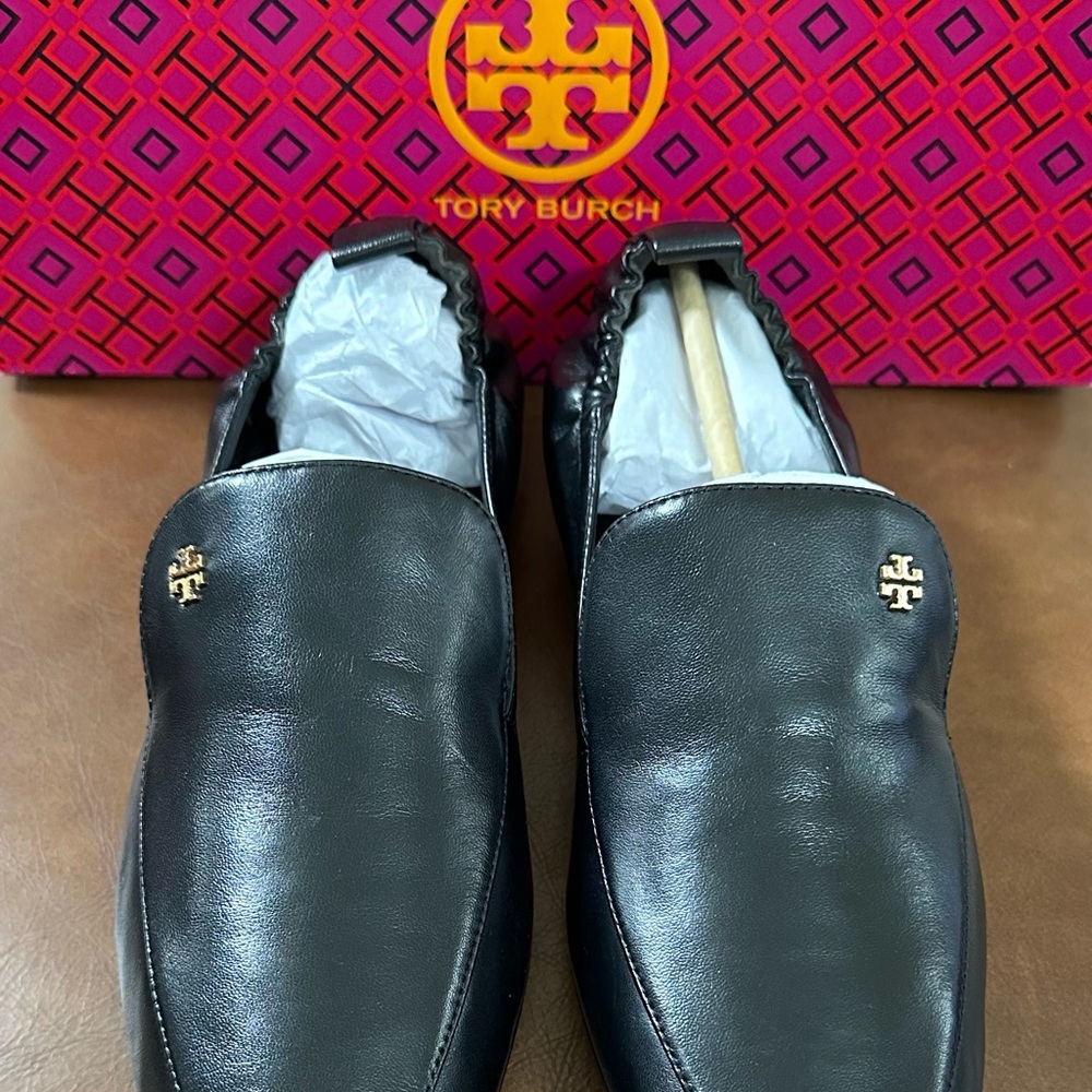 Tory Burch Black Loafers